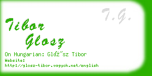 tibor glosz business card